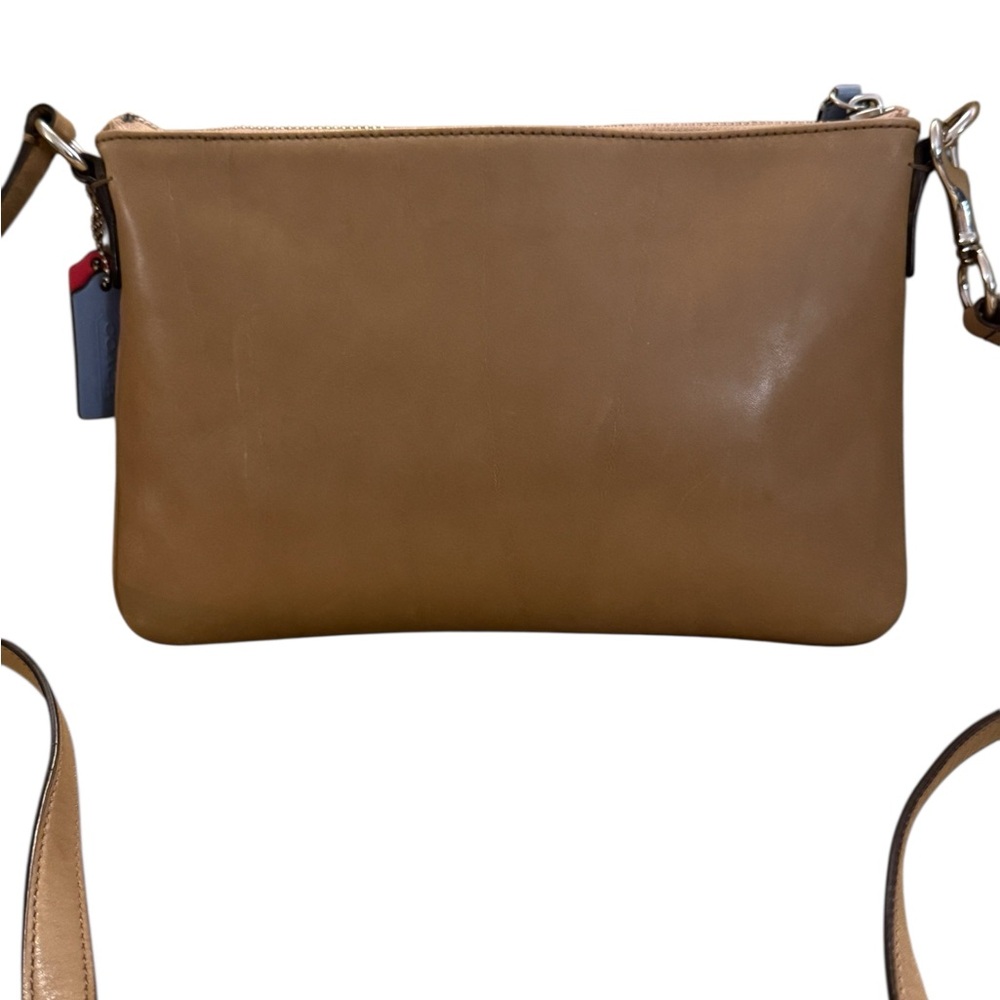 ❌SOLD❌ Coach Coral & Brown Crossbody - Picture 4 of 10